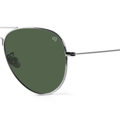 Shockpilot Green X Silver Aviator Polarized Sunglasses Buy Polarized Aviator Sunglasses Online