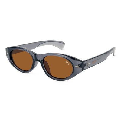 Arum Brown Oval Sunglasses Shop Arum Brown Oval Sunglasses