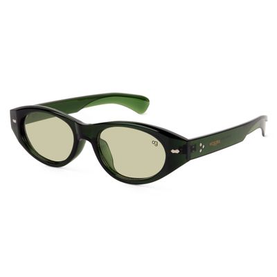 Arum Green Oval Sunglasses Shop Arum Green Oval Sunglasses