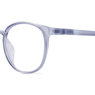 Astral Spherule Round Blue Screen Glasses