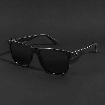 Auralite Black Polarized Square Sunglasses Buy Auralite Black Polarized Square Sunglasses