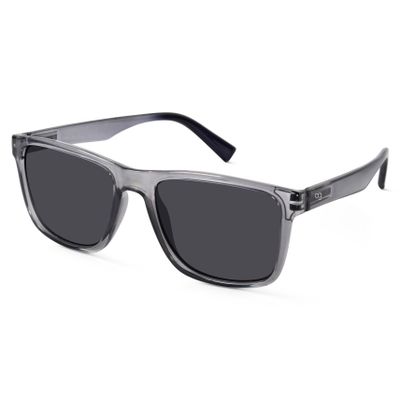 Shop Auralite Grey Polarized Square Sunglasses