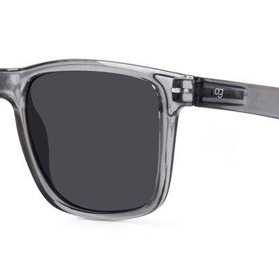 Buy Auralite Grey Polarized Square Sunglasses