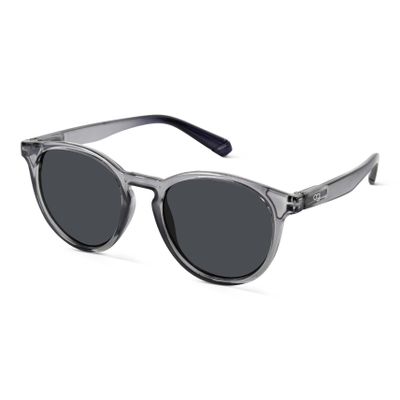 Shop Radon Grey Polarized Round Sunglasses