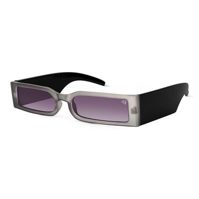 Aurex Grey Rectangle Sunglasses Shop Aurex Grey Rectangle Sunglasses