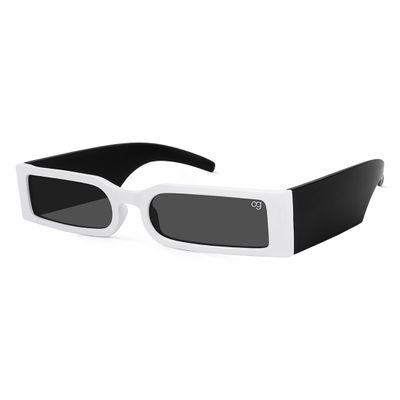 Aurex White Rectangle Sunglasses Shop Aurex White Rectangle Sunglasses