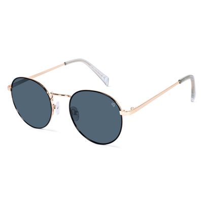 Shop Chancellor Round Golden Sunglasses