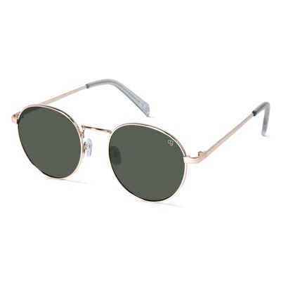 Shop Chancellor Round Green Sunglasses