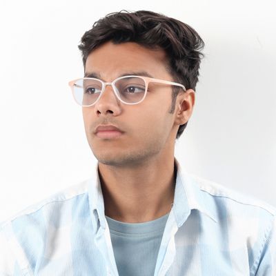 Clarity Cube Square Blue Screen Glasses