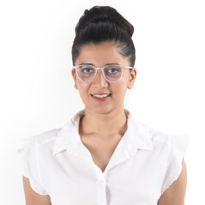Dazzling Circles Round Blue Screen Glasses