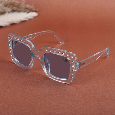 Shop Diana Blue Kids Square Sunglasses