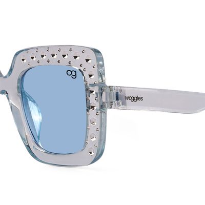 Buy Diana Blue Kids Square Sunglasses