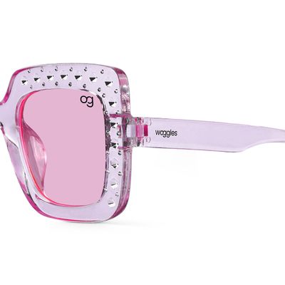 Buy Diana Pink Kids Square Sunglasses
