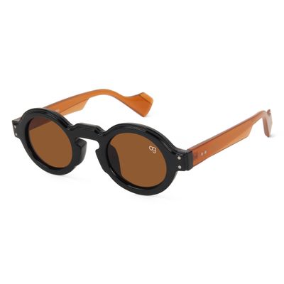 Shop Dusk Brown Round Sunglasses