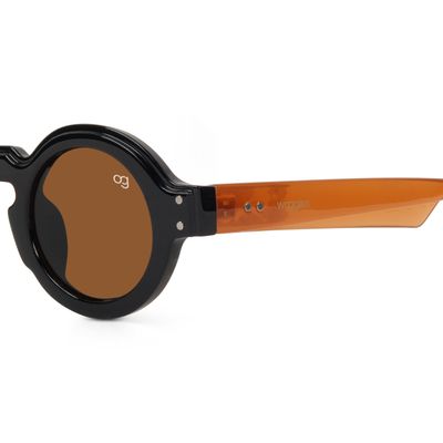 Buy Dusk Brown Round Sunglasses