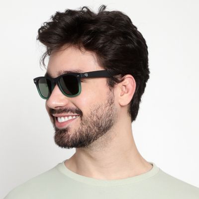 Emerald Haze Polarized Wayfarer Sunglasses