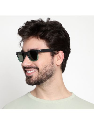 Emerald Haze Polarized Wayfarer Sunglasses