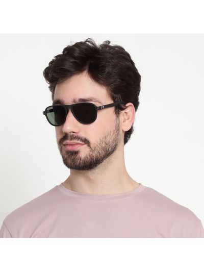 Emerald Night Polarized Aviator Sunglasses