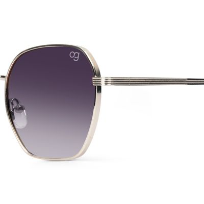 Glitzigon Golden Hexagonal Sunglasses Buy Glitzigon Golden Hexagonal Sunglasses