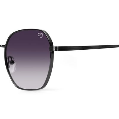 Glitzigon Gradient Black Hexagonal Sunglasses Buy Glitzigon Gradient Black Hexagonal Sunglasses