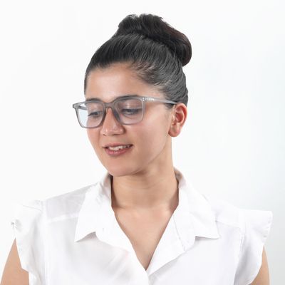 Buy Gypsum Crystal Square Blue Screen Glasses