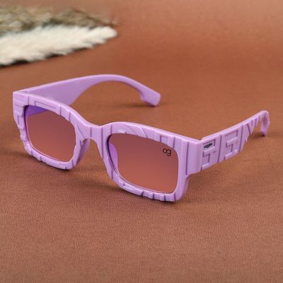 Shop Hecate Purple Kids Rectangle Sunglasses