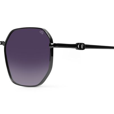 Hexed Black Hexagonal Sunglasses Buy Hexed Black Hexagonal Sunglasses