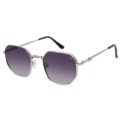 Hexed Silver Hexagonal Sunglasses Shop Hexed Silver Hexagonal Sunglasses