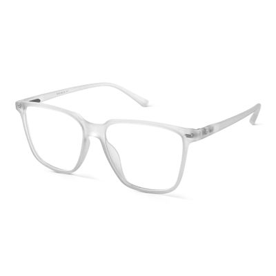 Shop Iridescent White Wayfarer Blue Screen Glasses