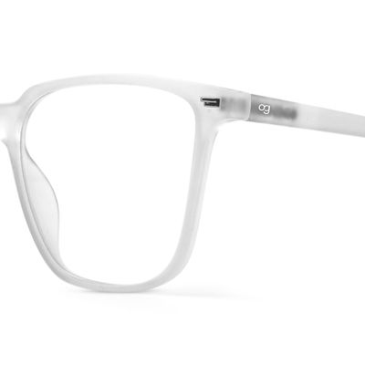 Buy Iridescent White Wayfarer Blue Screen Glasses