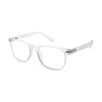 Shop Linen White Wayfarer Blue Screen Glasses