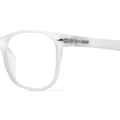 Buy Linen White Wayfarer Blue Screen Glasses