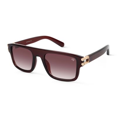 Luxio Brown Rectangle Sunglasses Shop Luxio Brown Rectangle Sunglasses