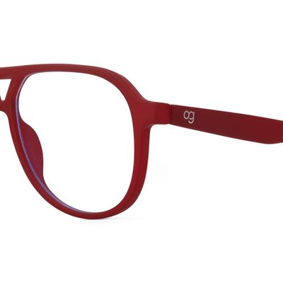 Buy Luxorin Burgundy Aviator Blue Screen Sunglasses Online