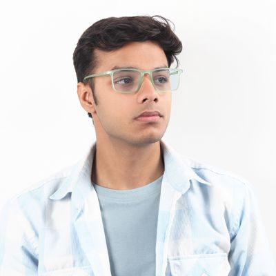 Buy Meadow Beam Rectangle Blue Screen Glasses