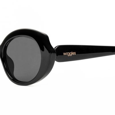 Buy Minimalist Black Oval Sunglasses