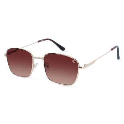 Molten Brown Rectangle Sunglasses Shop Molten Golden Rectangle Sunglasses