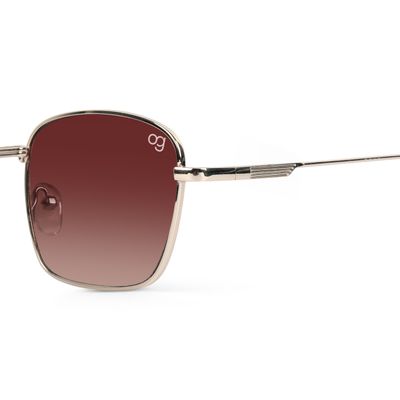 Molten Brown Rectangle Sunglasses Buy Molten Golden Rectangle Sunglasses