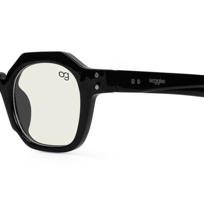 Buy Monkshood Transparent Hexagonal Sunglasses