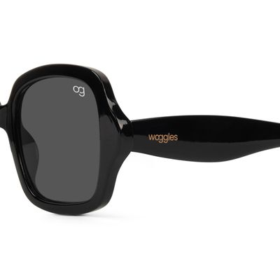 Buy Monochromatic Black Square Sunglasses
