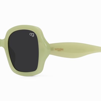 Monochromatic Green Square Sunglasses Buy Monochromatic Green Square Sunglasses