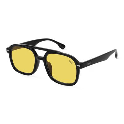 Nightshade Yellow Aviator Sunglasses Shop Nightshade Yellow Aviator Sunglasses