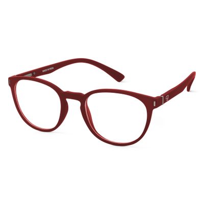Shop Noctra Burgundy Round Blue Screen Sunglasses