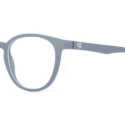 Buy Noctra Grey Round Blue Screen Sunglasses Online