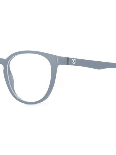 Buy Noctra Grey Round Blue Screen Sunglasses Online