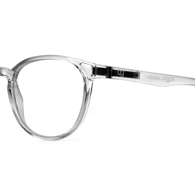 Buy Noctra Transparent Round Blue Screen Sunglasses Online