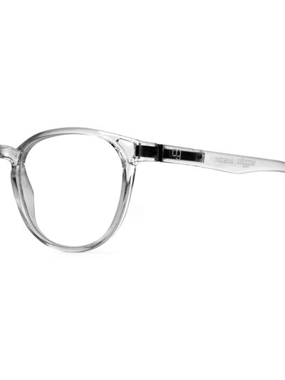 Buy Noctra Transparent Round Blue Screen Sunglasses Online