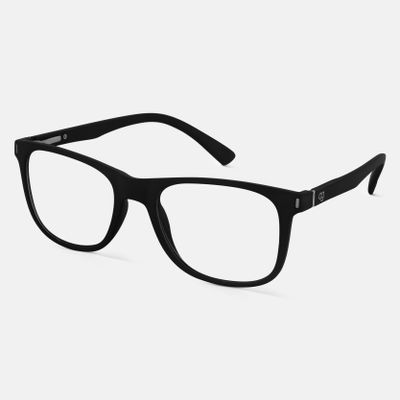 Shop Noir Black Square Blue Screen Glasses
