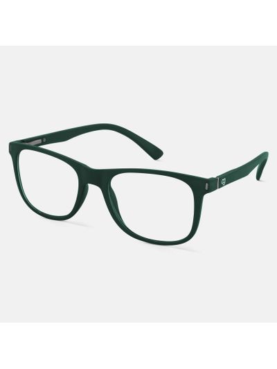 Shop Noir Green Square Blue Screen Glasses