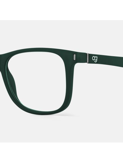 Buy Noir Green Square Blue Screen Glasses